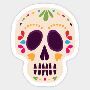 Day of the Dead Mexican Sugar Skull Calavera Sticker